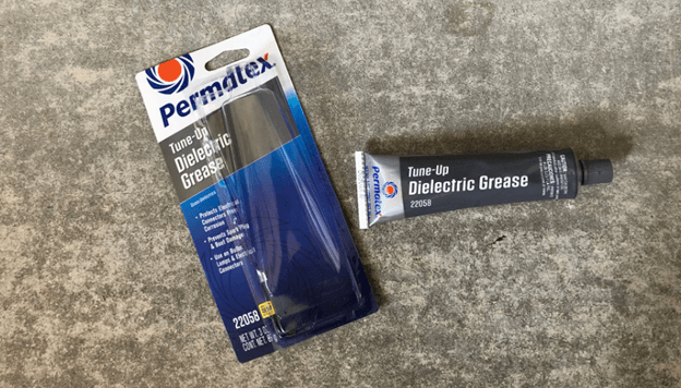 Permatex dielectric grease tube used for protecting electrical connections in cars