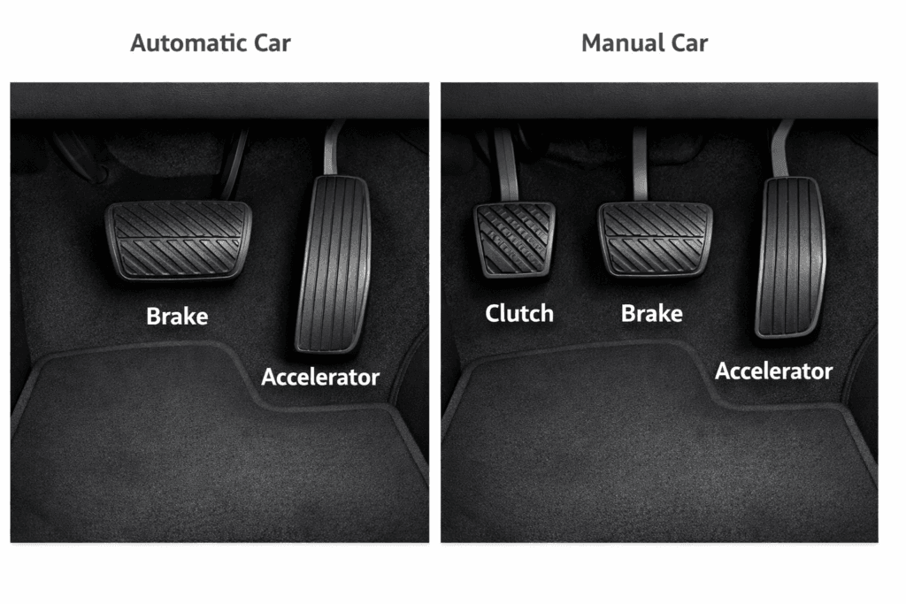 which one is the brake is it the left or right pedal