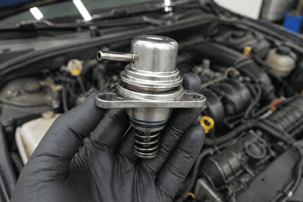 bad fuel pressure regulator symptoms showing faulty regulator in engine causing misfire poor fuel economy and black smoke