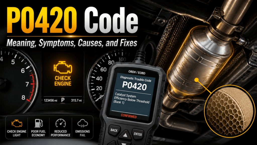 P0420 code meaning with check engine light